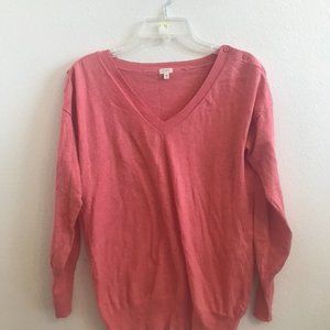 Coral J.Crew Sweater